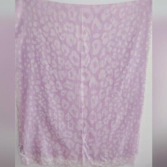 Gucci Ombre Leopard Pink Purple Scarf - Picture 6 of 11